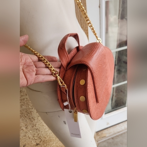 Hammitt Gregory Tile‎ Blush Brush Gold Cross Body Bag Pink - Picture 2 of 12